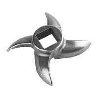 12# Meat Grinder Blade Stainless Steel Knife Cutter Replacement for Grinders，Replacement Knife for Electric or Manual