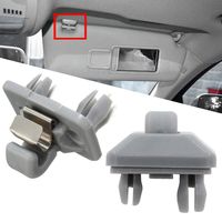 2 x Grey Inner Sun Visor Clip 8U0857562A for Audi A3 A4 A5 Q5 A7 B6 B7 B8 S4 S5