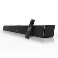 Soundbar, (2018 Updated Version) BYL 80W Sound Bar Wired Bluetooth Wireless Home Audio Theater Speakers (38-Inch, 6 Drivers, Dual Connection Methods, TV Remote, 60 Days Home Trial)