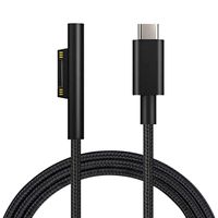 Nylon Braided USB-C Charging Cable Compatible for Microsoft Surface Pro 7/6/5/4/3 Surface Laptop1/2, 45W 15V PD Charging Works with PD Power Supply-1.5 Meters (Cable Only)