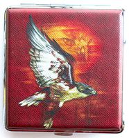 Cigarette Case Eagle Red Tone Full Size