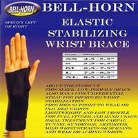 Elastic Stabilizing Wrist Brace in Black Size: Small, Wrist: Right