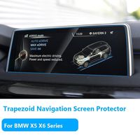 TTCR-II for BMW X5 X6 Series Navigation Display Screen Protector Film[2014-2018], Anti-Explosion Touch Screen Protector[0.3mm,9H Hardness],Tempered Glass Console LCD Screen Protector[10.2" Trapezoid]