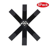 Hook and Loop Fastening Cable Straps-1.5"x 12", 6 Pack/Black,Nylon Cable Straps and Cable Ties,Reusable,Durable Functional Securing Straps Multipurpose Strong Gripping