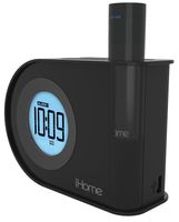 iHome All in One Compact Bluetooth Wireless Dual Alarm Clock with Large Easy to Read Backlit LCD Display