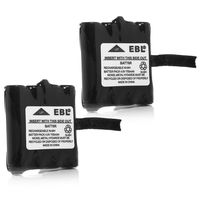EBL BATT-6R Two-Way Radio Replacement Batteries for LXT Series GMRS Radios LXT500, LXT560VP3, BATT6R, LXT535 and Others, 2 Counts