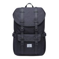 KAUKKO Laptop Outdoor Backpack, Travel Hiking& Camping Rucksack Pack, Casual Large College School Daypack, Shoulder Book Bags Back Fits 13" Laptop & Tablets Mini Size(6black)