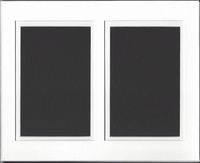 Amazon Photo Mats 16x20 White and White Double Picture Mat Cut for 2 8x10 Pictures