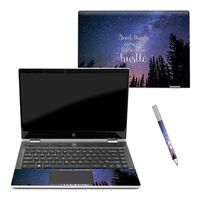 Mightyskins Skin Compatible with Hp Pavilion X360 14" (2018) - Hustle | Protective, Durable, and Unique Vinyl Decal Wrap Cover | Easy to Apply, Remove, and Change Styles | Made in The USA