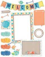 Eureka Confetti Splash Welcome Banner Back to School Bulletin Board Set and Classroom Decorations for Teachers, 34 pcs