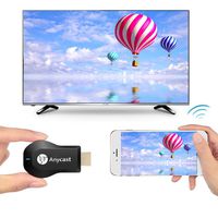 Anycast WiFi DLNA Airplay Miracast Dongle Online Streaming Device for TV 1080p Receiver HDTV Wireless Wi-Fi TV Monitor & Projector Mirascreen HDMI Adapter Media Streamer for Smartphone, Tablet and PC