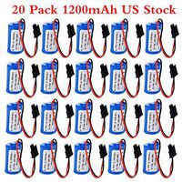 3V 1200mAh Replace PLC Battery for 1756-BA2 BR2/3A-AB 1756-BA1 1745-B1 1747-BA 1770-XO US Stock (20 Pack)