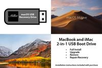 macOS 2-in-1 USB Install Drive - 10.14 macOS Mojave and 10.13 macOS High Sierra - Full Install, Upgrade, Recovery, Reinstall - Bootable