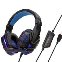 wekold Stereo Noise Cancelling Over Ear with Mic LED Light Gaming Headset Headphones