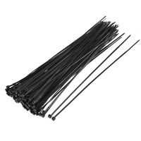 uxcell Nylon Cable Ties 8 Inch Self-Locking Zip Ties 0.08 Inch Width Black 150pcs