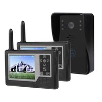 3.5inch Video Intercom Doorbell TFT All-digital Monitor Smart Door Phone Entry Intercom System Kit with 12 Chord Music Ringtones, IR Night Vision, Waterproof for Home Security (2 Viewer)