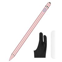 Stylus Pen for Touch Screens, XIRON Rechargeable 1.5 mm Fine Point Active Stylus Pen Smart Digital Pencil Compatible with iPad iPhone and Most Tablets High Precise Pencil with Glove