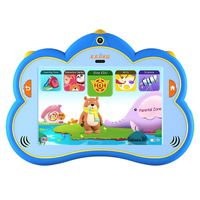 B.B.PAW 8'' Kids Tablet Pre-Loaded 120+ Apps Free Learning & Training Kid's Abilities, IP68 Waterproof and Water Resistant, Eyes Protection and Silicone Shell, English&Spanish Edition, Blue