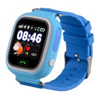 Kids Smart Watch Phone, GPS Tracker Smart Wrist Watch with SOS Anti-lost Alarm Sim Card Slot Touch Screen Smartwatch for 3-12 Year Old Children Girls Boys Compatible for iPhone Android (Blue)