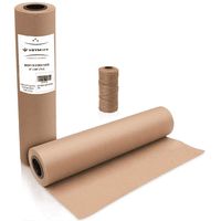 Brown Kraft Butcher Paper Roll - Natural Food Grade Brown Wrapping Paper for BBQ Briskets，Smoking & Wrapping Meats，18" x 2100" (176 ft) - FDA Approved - Unbleached Unwaxed and Uncoated