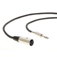 InstallerParts XLR Male to 1/4" Stereo Male Microphone Cable - 10 Feet - Compatible with Amplifiers, Instruments, and More!