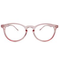 Seattle Round Blue Light Blocking Glasses Set (Clear Rose)