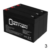 Mighty Max Battery 6V 7Ah DJW6-7.2 652007 MX06065 NP76 NP76 Battery - 3 Pack Brand Product