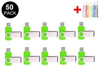 50PCS 2.0/3.0 USB Flash Drive Pen Drive Memory Stick Thumb Stick Pen Black (2.0/128MB, Green)