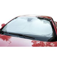 AmazonBasics UV Reflecting Foldable Front Windshield Sun Shade - 63'' x 31'', 0.1-MM Thickness