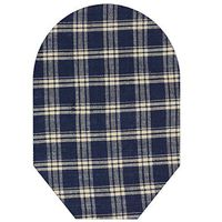 Blue Plaid Pouch Cover Closed End
