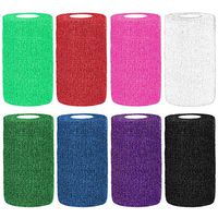 3M Health Care 2084C Self-Adherent Wrap with Hand Tear, Latex Free, 4" x 5 yd. Size, Assorted Colors (Pack of 18)