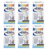 Icy Hot Medicated No Mess Applicator Max-Strength 2.5 Ounce (73ml) (6 Pack)