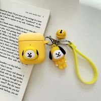 Chutoral Kpop BTS AirPods Case, Tata Cooky Mang Cooky Koya RJ Chimmy AirPods Case Cover Skin, Compatible with AirPods Charging Case Accessories(Chimmy)