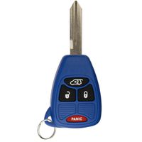 KeylessOption Keyless Entry Remote Control Uncut Car Key Fob Replacement for OHT692427AA KOBDT04A Blue