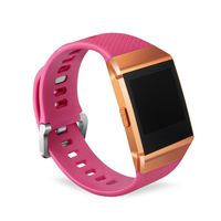 GinCoband Fitbit Ionic Bands Replacement Accessories for Fitbit Ionic Smart Watch 10 Color Small Large Women No Tracker (1-Pack Rose Red, Small)