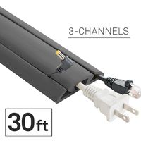 Neoprene Cord Protector & Conealer - UT Wire - 30FT (2 x 15FT) - Gray