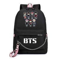 JUSTGOGO KPOP BTS Bangtan Boys Backpack Daypack Laptop Bag College Bag School Bag Bookbag with USB Charging Port (2)