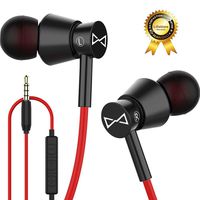 Marsno M2 Wired in Ear Headphones, Earbuds, Full Metal Earphones with Mic and Volume Control, High Definition, Noise Isolating, Deep Bass, Ergonomic Design &Crystal Clear Sound (3.5mm Jack, Premium)