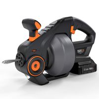 Drain Auger, TACKLIFE Drain Snake 25Ft Automatic Cordless Drain Clog Remover, Replaceable Flexible Shaft and Battery, Best Thanksgiving Gift, 20Volt MAX Li-Ion, Ideal Drain Snake Power Tool - HGDDC1A