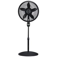 Lasko 1843 18″ Remote Control Cyclone Pedestal Fan with Built-in Timer, Black Features Oscillating Movement and Adjustable Height