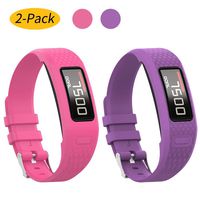 Watbro Bands Compatible with Garmin Vivofit 1/ Vivofit2, Soft Silicone Colorful Replacement Watch Band Strap Wristband for Vivofit 1/ Vivofit 2 Activity Tracker, for Women Men Small Large