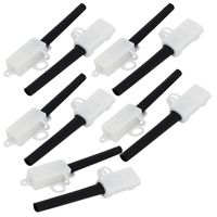 uxcell 250V 10A 2P Electrical Junction Terminal Boxes Wire Connecting Cases 2215 White 10pcs