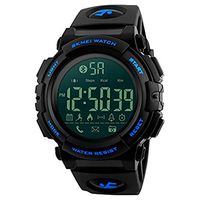 Multifunction Bluetooth Sport Smart Wristwatches, Farsler 50M Waterproof Calorie Track Pedometer Men's Digital Sport Watch，Remote Photograph Luminous Smart Wristwatch, Women's Sport Watches (Blue)