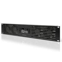 AC Infinity CLOUDPLATE T7, Rack Mount Fan Panel 2U, Exhaust Airflow, for cooling AV, Home Theater, Network 19" Racks