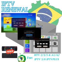 IPTV Brazil Renew Service 16 Digit Activation Code for Activate Portuguese Version of A1 A2 HTV 2 3 5 IPTVPLUS IPTV 5 6 One More Month for Free, Totally 13 Months