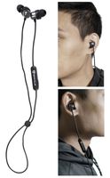 Rockville EBT35 Gunmetal Magnetic Bluetooth Earbuds in-Ear Sport Headphones/IPX5