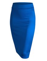 WB700 Womens Scuba Midi Skirt L Royal_Brite