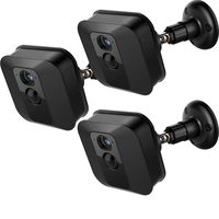 Blulu 3 Pack Adjustable Camera Wall Mount Bracket, 360 Degree Protective Mounting Bracket Compatible with Blink XT Indoor/Outdoor Camera Security System (Black)