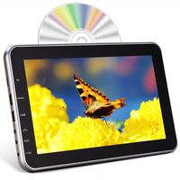 Headrest DVD Player for Car, 10.1" Video TV Monitor for Back Seat Entertainment 1080P HD, Automatic Slot-in Top Load Suction Drive, Support TF/SD/USB/HDMI Input/DVD/AUX/AV, with Remote Control