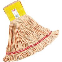 Rubbermaid Commercial Web Foot Wet Mop, Large, 5-Inch Headband, Orange
